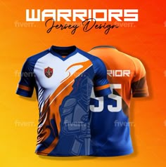 an orange and blue shirt with the number 35 on it is featured in this image