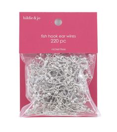 a package of fish hook ear wires