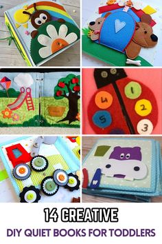 twelve creative diy quiet books for toddlers that are fun and easy to make