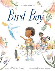 the book cover for bird boy