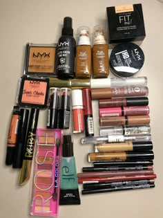 #makeup #elf#nyxprofessionalmakeup#lacolors#fullfacemakeup#beginnerkit Full Face Makeup Products, Face Analysis, Face Makeup Products, Beauty Careers, Brown Girls Makeup, Dream Makeup