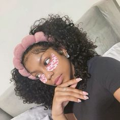 Under Eye Brightening, Under Eye Mask, Pretty Accessories, Black Femininity, Pink Girly Things, Cute Selfie Ideas, Pretty Selfies, Body Skin, Me Time