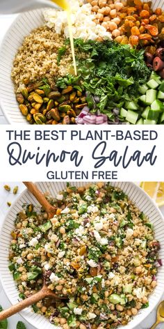 the best plant - based quinoa salad is gluten free and ready to be eaten