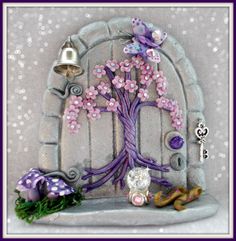 an image of a door with flowers on it