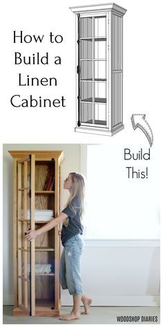 how to build a linen cabinet with woodworking plans and instructions by woodshop cabinets