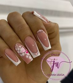 Очаровательный маникюр💅🏻 Ballerina Nails, Easy Nail Art, Nail Decorations, Trendy Nails