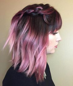 Deep Pink Hair, Violet Hair Colors, Pink Hair Color Ideas, Pink Hair Color, Kadeřnické Trendy, Violet Hair, Hair Color Purple, Rose Gold Hair