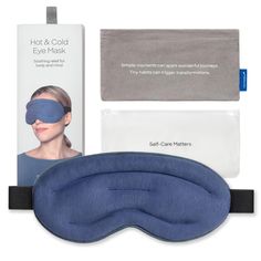 PRICES MAY VARY. HOT & COLD THERAPY: Relieve tired, irritated, puffy, or dry eyes with this heated and cooling eye mask. A perfect solution for dark circles, eye bags, and migraines. NATURAL CLAY BEADS: Filled with natural clay beads, the weighted eye mask distributes heat evenly across the surface, ensuring a comfortable and burn-free experience. ODORLESS & PROTECTIVE BAGS: Comes with 2 protective bags – a fabric bag for microwaving and a plastic bag for freezing, preventing odor transfer. Enjo Diy Eye Mask, Cold Eye Mask, Victoria Paris, Compression Therapy, Tiny Habit, Paris Holiday, Natural Clay, Kickstarter Campaign, Travel Products