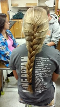 Loose french braid :) Loose Plait, Loose French Braid, Autumn Braids, Loose Braid, French Plait, Loose French Braids, Fishing Store, Loose Braids