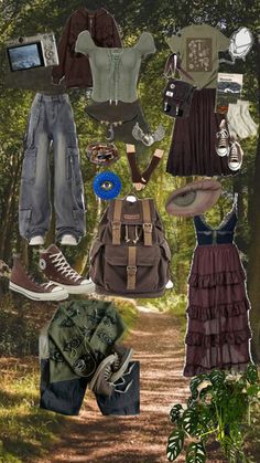 grunge fairycore outfit ideas!! Cottage Grunge Outfits, Lazy Grunge Outfits, Dark Fairy Core Outfits, Fairycore Outfit Ideas, Grunge Emo Outfits