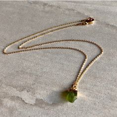 Raw Peridot Pendant On A 16” Chain. Drops 8” Around The Neck. Beautiful Dainty Gemstone. This Is A 14k Gold Plated Brass Chain. This Fits More Like A Choker Necklace Luna Jewelry, Raw Peridot, Peridot Pendant, Peridot Necklace, Brass Chain, Boho Jewelry, Womens Jewelry Necklace, Choker, Choker Necklace