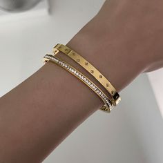 Waterproof & Tarnish Resistant Stainless Steel Size: Diameter 5.8cm x Height 4.8cm (Small Fit) All bangles open up to fit on wrist Need help with sizing? Click here Star Gaze, Jewellery Photo, Stacked Jewelry, Gold Bangles, Open Up, Ring Bracelet, Photo Jewelry, Ring Earrings, Anklets