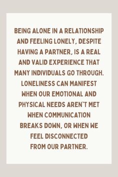 If you’ve ever felt being alone in a relationship, make sure to look into this post and explore its causes and solutions.  #Relationship #Loneliness #RelationshipTroubles Loneliness Quotes Relationships Love, Forever Alone, Alone In Marriage, Lonely Marriage, Lonely Wife, Lonliness Quotes, Feeling Unwanted, Feeling Of Loneliness, Feeling Wanted