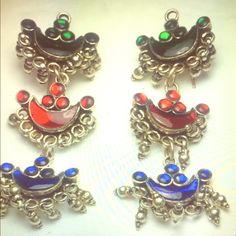 Turkish Style. Red Blue Green. Original Silver Vintage Earrings. Free All Other Jewellery In My Listing With These! :-) Happy With Reasonable Offers! Turkish Style, Turkish Fashion, Red Blue Green, Earrings Color, Chandelier Earrings, Vintage Earrings, Vintage Sterling Silver, Lady In Red, Red Green