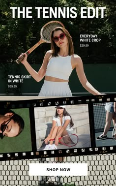 a woman holding a tennis racquet on top of a tennis court