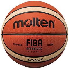 an orange and white basketball with the word molten on it's side