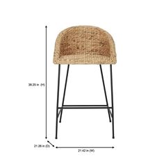 an image of a stool with measurements