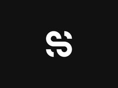 the letter s is made up of white letters on a black background, and it looks like