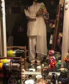 Desi Room Aesthetic, Desi Outfit Aesthetic, Domestic Aesthetic, Desi Look, Neha Malik, Cotton Kurta Set, South Asian Aesthetic, Desi Vibes, Desi Dress