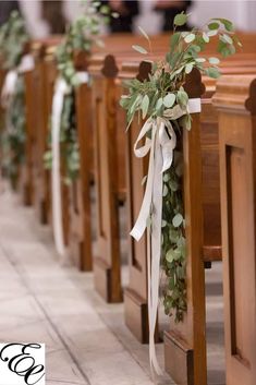 Wedding Floral decor aisle runner Pew Markers, Pew Decorations, Wedding Church Decor, Wedding Pews, Church Wedding Flowers, Church Wedding Decorations, Lowcountry Wedding, Church Pew, Wedding Aisle Decorations