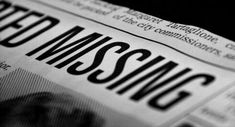 a newspaper with the word red missing on it's front page in black and white