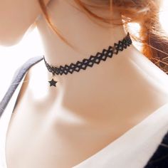 Star Moon Sun Choker Necklace Pendant Maxi. Trendy Moon Charm Necklace For Party, Black Star Charm Choker Necklace, Black Star Charm Choker Jewelry, Trendy Star Charm Choker, Trendy Adjustable Star Necklaces, Trendy Adjustable Star-shaped Necklace, Trendy Party Necklace With Star Charm, Trendy Star Charm Choker As Gift, Trendy Choker With Star Charm For Gift