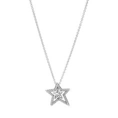 PRICES MAY VARY. Silver Star Necklace: Create starry style with the Pavé Asymmetric Star Collier Necklace Compatible with Pandora Moments: Pandora Moments is a way to say something about who you are through every charm and bracelet you choose and how you choose to wear it Features CZ: Cubic zirconia could be said to be the jewel in Pandora's crown, making up the majority of stones we use in our jewelry because it optically looks like a diamond Sterling Silver Jewelry: Silver is known for its sof Crown Making, Silver Star Necklace, Pandora Pave, Star Necklace Silver, Sparkling Stars, Great Gifts For Women, Jewelry Silver, Star Necklace, Silver Stars