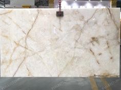 a large marble slab in a warehouse