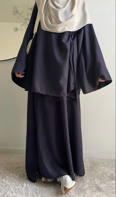 Abaya With Khimar, Modest Muslim Fashion, Islamic Modest Fashion, Casual Abaya, Rok Outfit, Estilo Hijab, Modern Hijab Fashion, Muslim Outfits Casual, Hijabi Fashion Casual