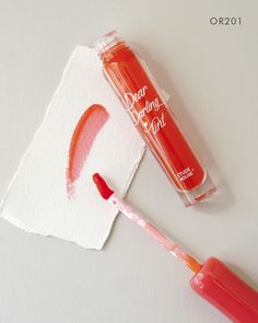 Etude House - Dear Darling Water Gel Tint in OR201 Asian Makeup Prom, Lip Tint Colors, Korean Makeup Tips, Soko Glam, Korean Makeup Look, Korean Makeup Tutorials, Cool Skin Tone, Makeup Product