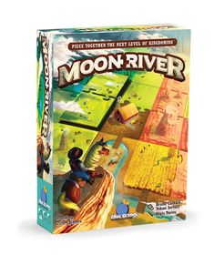 the board game moon river is on display