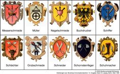 the emblems of different countries are shown in this image, with each country's coat of arms