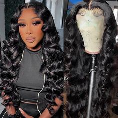 Hair Material: 100% Virgin Human Hair, 10A Grade, No Really Shedding, No Tangle, No Bad Smell. HairColor: Natural Black Color WigDensity: 150% -200% DensityLength: 10 inch - 32 inch are availableWig Cap Size/ Circumference: 22.5 inches(54-58 cm)Texture: Loose Wave Hair, Natural Hairline, Soft, Comb Easily, Can Re-style and Color well.Lace Net: 13x4 Inch Swiss lace, HD Invisible Lace, Pre-plucked with Baby Hair, Natural HairlinePack: 1 Piece Loose Wave 13x4 Real HD Lace Front Wig Invisible Lace