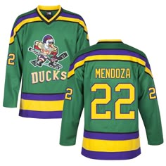 Luis Mendoza 22 Mighty Ducks Movie Ice Hockey Jersey JERSEY ONE Mighty Ducks Halloween Costume, Kenny Wu Mighty Ducks D3, Luis Mighty Ducks, Hockey Jersey Outfit Mens, Mike Vitar Mighty Ducks, Louis Mendoza The Mighty Ducks, Mighty Ducks Blanket, Duck Halloween Costume, Mighty Ducks Jersey