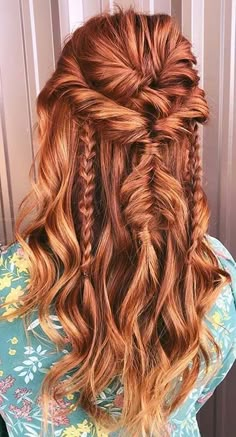 Messy Braids, Long Red Hair, Easy Braids, Trending Hairstyles, Braids For Long Hair, Long Red, Long Curly Hair