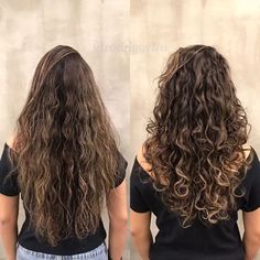 3a Curls, Curly Perm, Long Hair Perm, Deva Cut, Hairstyles Bangs, Ombre Curly Hair, Layered Curly Hair, Deva Curl