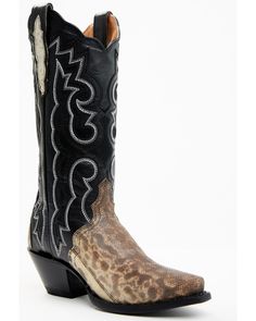 Dan Post Women's Karung Snake Exotic Western Boots - Snip Toe , Black Suede Cowgirl Boots, Womens Cowgirl Boots, Trim Styles, Dan Post, Western Chic, Work Boots Men, Boots For Sale, Cowgirl Boots, Boot Shop