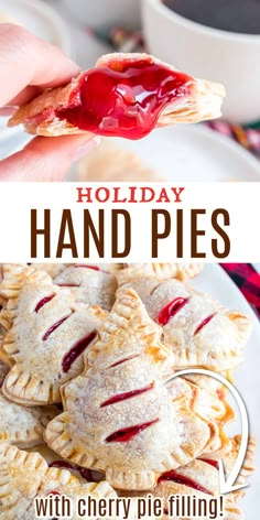 holiday hand pies with cherry pie filling are the perfect appetizer for any holiday gathering