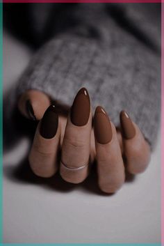 Get cozy with pumpkin spice, nude, and bold red nails this fall. Pair them with deep orange or classic brown for a perfect autumn look. Looking for long-lasting nails? Grab a DIY nail kit and keep your manicure flawless all season Nails Ghost, Ghost Nail, Opi Fall, Brown Nail, Brown Nails Design, Ootd Instagram, Fall Nail Trends, Cute Nails For Fall, Her Nails