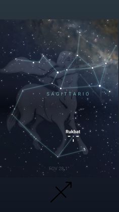 the zodiac sign sagittario is depicted in this screenshot