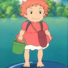 ponyo #fashion #1 #aesthetic #pinterest #pfp #icon #ghibli #animeicons Ponyo In Bucket, Pfp Ghibli, Ponyo Pfp, Ghibli Girl, Ponyo Aesthetic, Ponyo Studio Ghibli, Ponyo Anime, Pinterest Pfp, Ghibli Ponyo