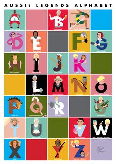 the poster for women's alphabet