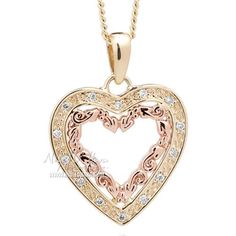 Clogau Ladies' 9ct Gold One Heart Diamond Pendant - ETOLP02 - £700 Luxury Jewellery, Heart Diamond, Heart Pendant Diamond, Jewelry Necklace, Gold Yellow, Diamond Pendant, Luxury Jewelry