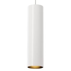 a white and gold light hanging from the ceiling