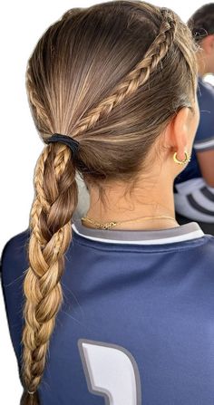 softball game day hair, softball hair, softball hairstyles, softball hairstyles for short hair Tennis Hairstyles, Cute Volleyball Hairstyles, Track Hairstyles, Basketball Hairstyles, Softball Hairstyles, Cheer Hair