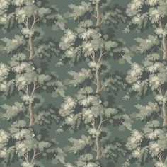 a wallpaper with trees and leaves on it