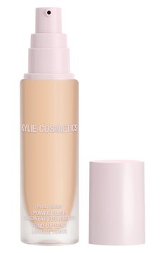 What it is: A hydrating, instantly smoothing foundation with medium, buildable coverage offering up to 12 hours of comfortable everyday wear.What it does: A lightweight foundation, its vegan formula seamlessly blends into the skin for a natural look that blurs fine lines, pores, and texture. It leaves a soft, cushiony feel with an airbrushed, satin finish that's not too dewy, not too matte, but the perfect in-between. The foundation features a weightless, breathable formula with medium, buildabl Kylie Makeup, Lightweight Foundation, Smooth Skin Texture, Liquid Concealer, Makeup Needs, Matte Foundation, Best Foundation, Makeup Items, Foundation Brush