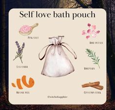 Cats Crystals, Self Love Bath, Diy Toiletries, Witch Things, Herbal Magic For Wiccans, Green Witchcraft, Magic Bag