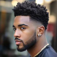 Mens New Hairstyles, Black Men’s Fade Haircut, Low Taper Fade Haircut With Beard, Taper Beard For Men, Bearded Men Haircuts, Faded Mohawk Men, Fade Haircut Men's Black, Taper Fade Haircut Black Men, Taper Fade Haircut Black