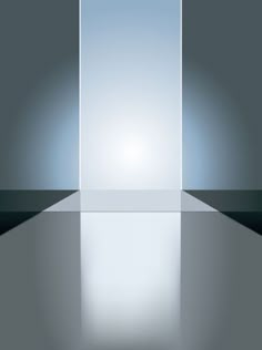 an open door leading to another room with light coming in from the top and bottom